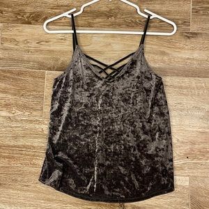 American Eagle Velvet Top